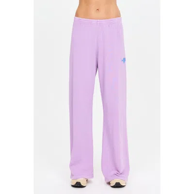 The Upside Soul Cal Wide Leg Track Pants In Purple
