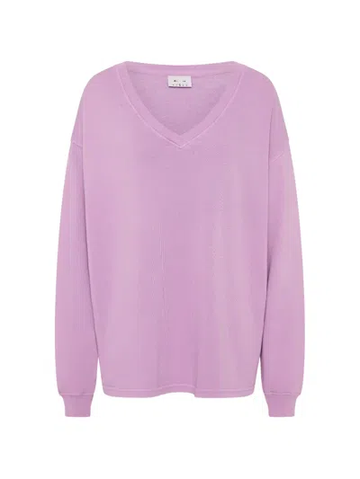 The Upside Soul Lou Neck Sweater In Pink