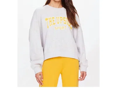 The Upside Sport Crewneck Top In Grey