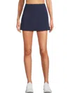 The Upside Sportif Paula High Waist Side Split Skirt In Navy