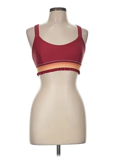 Pre-owned The Upside Sports Bra In Burgundy
