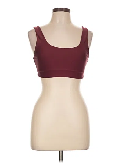 Pre-owned The Upside Sports Bra In Burgundy