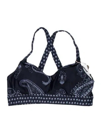 Pre-owned The Upside Square Neckline Sleeveless Sports Bra In Blue