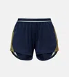 The Upside Starburst Lucky Running Shorts In Blue