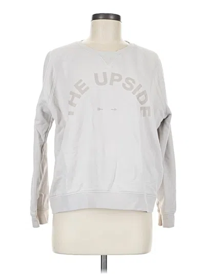 Pre-owned The Upside Sweatshirt In Silver