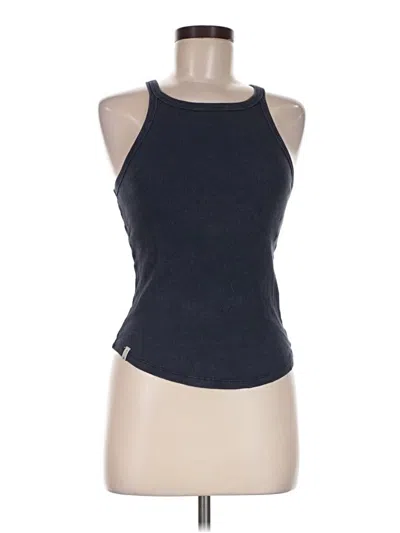 Pre-owned The Upside Tank Top Black Halter Neckline Tops