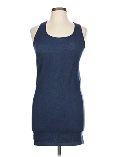 Pre-owned The Upside Tank Top Blue Halter Neckline Tops