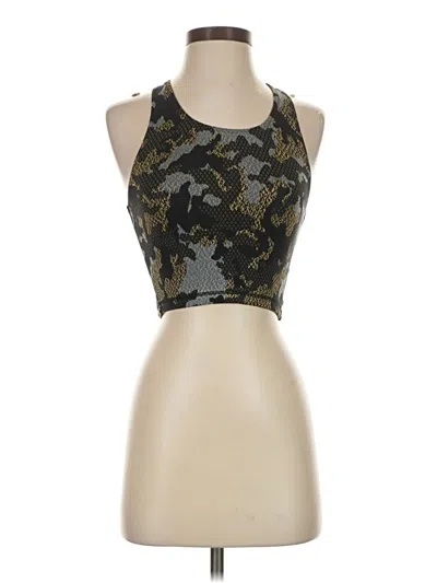 Pre-owned The Upside Tank Top Gold Halter Neckline Tops