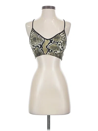 Pre-owned The Upside Tank Top Gold Strapless Neckline Tops