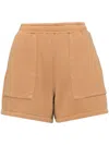 The Upside Tecopa Darcy Cotton Shorts In Brown