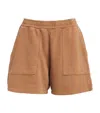 The Upside Tecopa Darcy Cotton Shorts In Brown