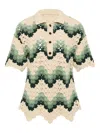 The Upside Tidal Sagra Cotton Crochet Top In Multi