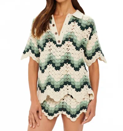 The Upside Tidal Sagra Cotton Crochet Top In Neutral