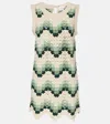 The Upside Tidal Sandrine Cotton Crochet Minidress In Neutral