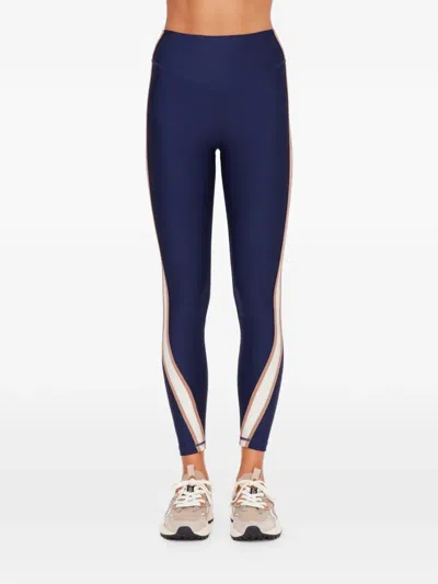 The Upside Toscan Side-stripe Leggings In Blue