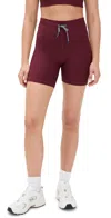 The Upside Trail 6 Spin Shorts Bordeaux In Brown