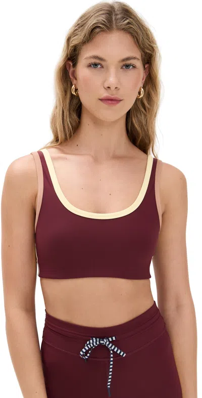 The Upside Trail Harley Scoop Bra Bordeaux