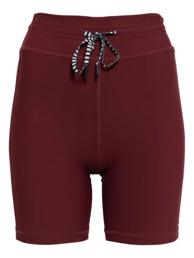 The Upside Trail Spin Shorts In Burgundy