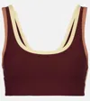 The Upside Trail Harley Scoop Bra In Bordeaux In Burgundy