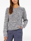 The Upside V-neck Raglan Sweater In Blue