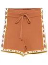 The Upside Vadella Knit Spin Short In Brown In 褐色