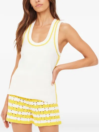 The Upside Veneto Amir Tank Top In White