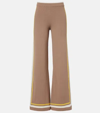 The Upside Veneto Kansas Side-stripe Track Pants In Neutral