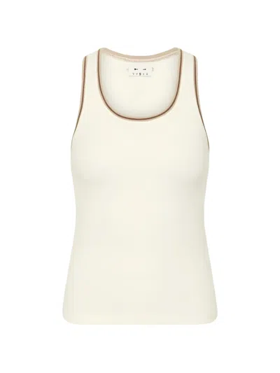 The Upside Victoria Ribbed Tank Top In Neutral