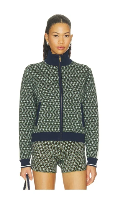The Upside Viva Margot Knit Jacket In Blue