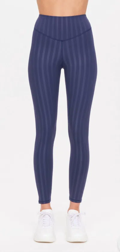 The Upside Wilde High Rise 25" Midi Pants In Navy