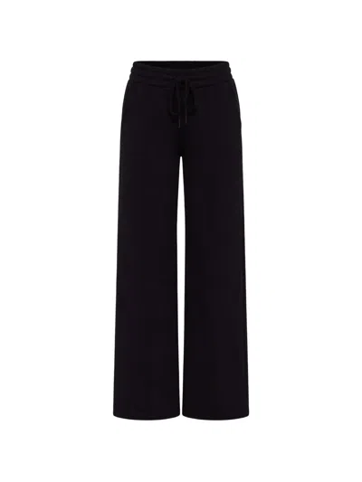 The Upside Willow Wide-leg Track Pants In Black