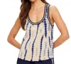 The Upside Wishbone Emma Knitted Tank Top In Tie Dye