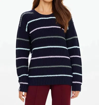 The Upside Women's Sebastian Crew Knit Sweater In Dark Green