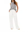 The Upside Women's Soho Tokio Wide Leg Pant In Creme In Gray