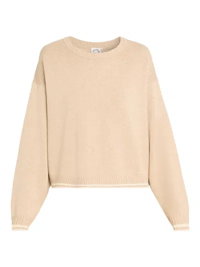 The Upside Women's Xanthe Wool-cotton Sweater In Sand
