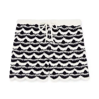 The Upside Woodstock Hali Crochet Shorts In Multi