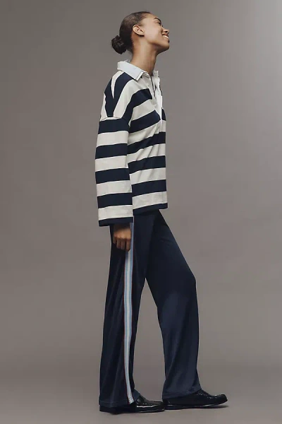 The Upside X Anthropologie Side-stripe Pants In Blue