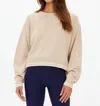 The Upside Xanthe Crew Neck Sweater In Sand In Neutral