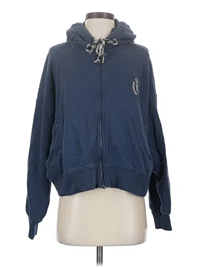 Pre-owned The Upside Zip Up Hoodie In Blue
