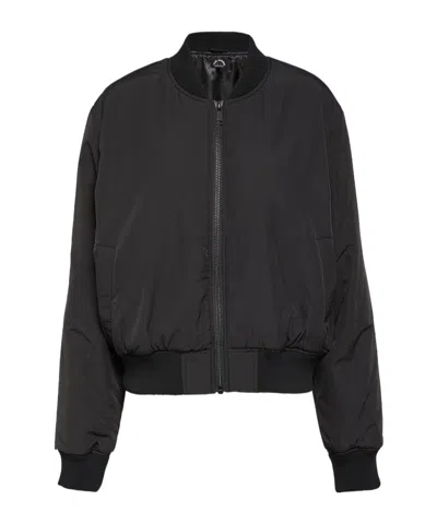 The Upside Zip-up Bomber Jacket In Black