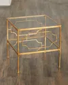 The Uttermost Co Arta Cubed End Table In Gold