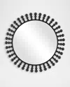 The Uttermost Co Aziel 44" Round Wall Mirror In Black