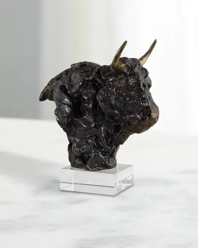 The Uttermost Co Bison Bust Sculpture