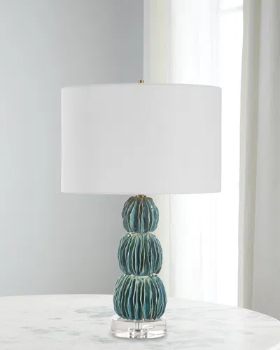 The Uttermost Co Bonaire 25" Table Lamp In Blue