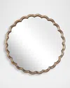 The Uttermost Co Cerrito 34" Round Wall Mirror In Gold