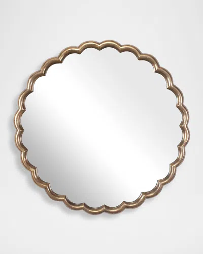 The Uttermost Co Cerrito 34" Round Wall Mirror In Gold