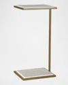 The Uttermost Co Elevate Drink Table In Brushed Brass