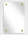 The Uttermost Co Hamrick 36" Frameless Wall Mirror In Gold