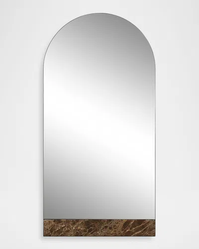 The Uttermost Co Hanover 79" Arch Wall Mirror In Brown