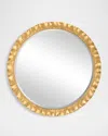The Uttermost Co Haya 40" Round Wall Mirror In Gold
